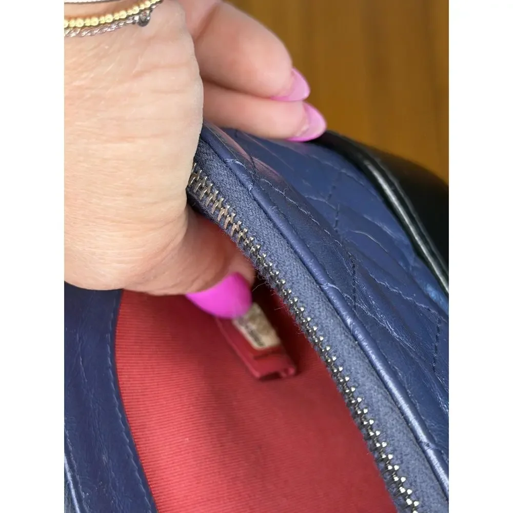 Chanel Gabrielle Womens Small Crossbody Blue Leather - Picture 13 of 16